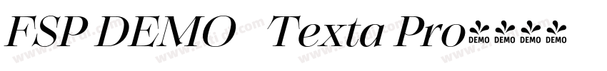 FSP DEMO   Texta Pro字体转换
